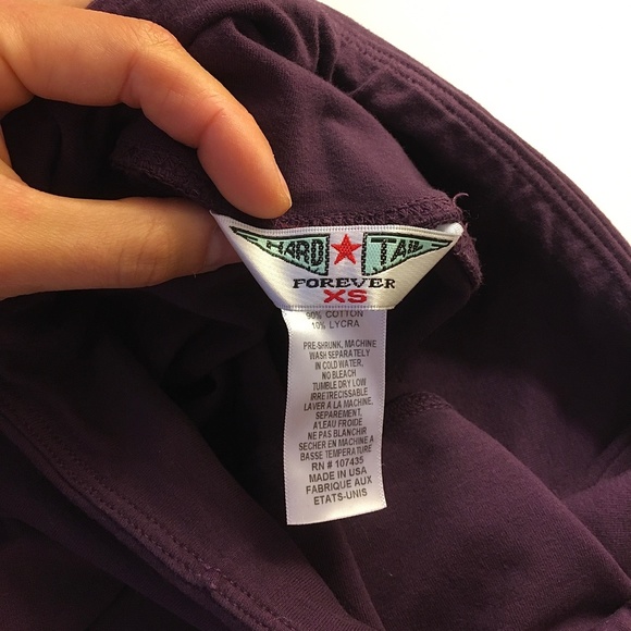 Hard Tail Forever Leggings in Deep Plum | Size XS | Like New Condition - Picture 2 of 3